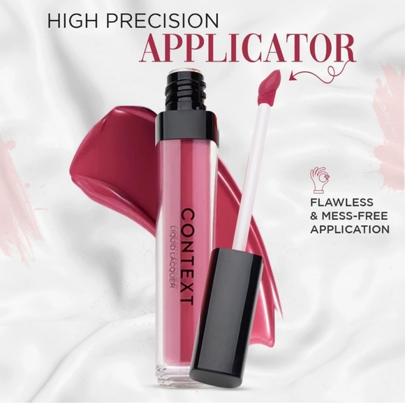 CONTEXT SKIN Matte Lip Lacquer: SAY LOVE (Vibrant Pink) NIB - Picture 3 of 7